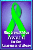 Mint Green Ribbon Award